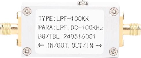 Low Pass Filter, 100MHz SMA Interface 50 Ohm Aluminum Alloy Low Pass Band Filtering Board with 1.5dB Insertion Loss, for Signal Transfer in Saudi Arabia