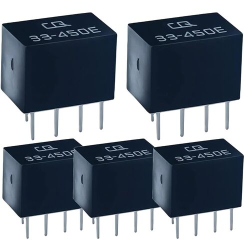 5PCS CQ 33-450E LT450EW 450 kHz IF Ceramic Filter, 5-Pin 4+1 Through-Hole, ±7.5 kHz (15 kHz) Bandwidth, Compatible with CF 450EW/CFWS450E, Replacement for 450 kHz IF Stages in Communications Receivers in Saudi Arabia