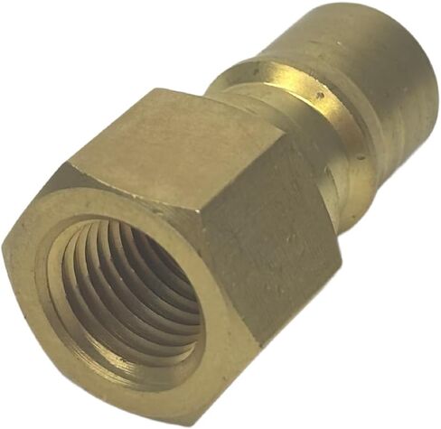 Brass Hydraulic Quick Connect Nipple 1/4 NPTF - Compatible with Parker 60 Series BH2-61 in Kuwait