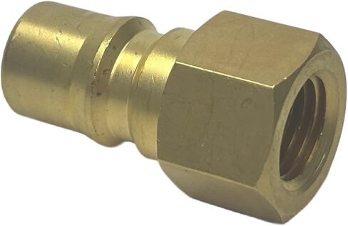 Brass Hydraulic Quick Connect Nipple 1/4 NPTF - Compatible with Parker 60 Series BH2-61 in Kuwait