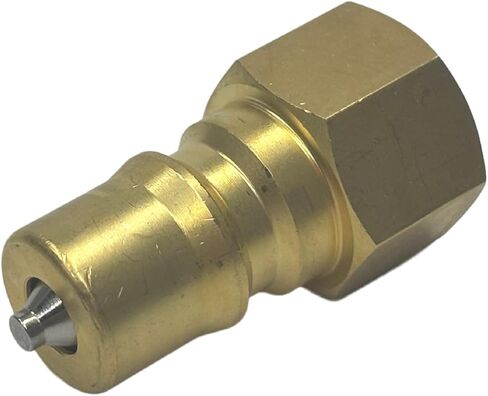 Brass Hydraulic Quick Connect Nipple 1/4 NPTF - Compatible with Parker 60 Series BH2-61 in Kuwait