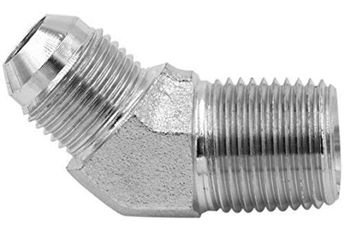 2503-06-08 Hydraulic Fitting 3/8" Male JIC X 1/2" Male Pipe 45 Degree Carbon Steel in Saudi Arabia