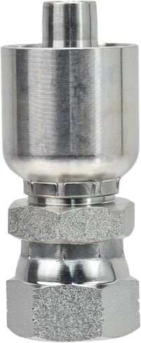 Hydraulic Hose Fittings Female JIC 37° Flare Swivel Carbon Steel Zinc Finish 10pcs (1/2" Hose x 5/8" Female JIC 37° Swivel) in Saudi Arabia