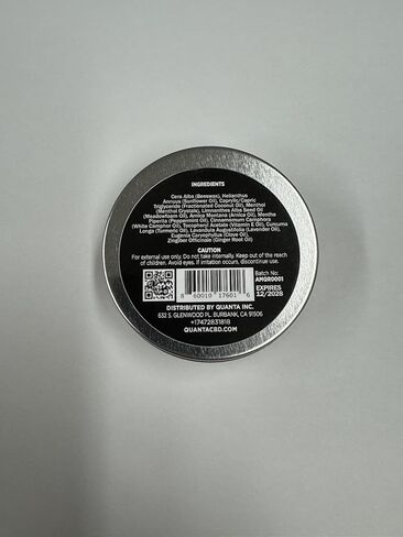 Quanta Muscle Rub - Coconut Oil, Vitamin E, Arnica, Ginger Root, Turmeric & Lavender – 1 oz in Kuwait