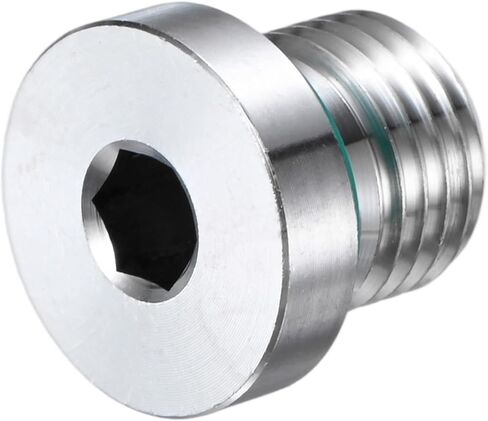 M METERXITY 2-Pack Inner Hex Head Pipe Fitting Plug, M10x1.5mm 304 Stainless Steel Socket Bung Plug with Fluorine Sealing Ring for Terminate Pipe Ends/Replacement Drains in Saudi Arabia