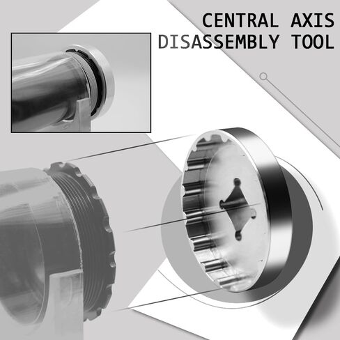Bicycle Bottom Bracket disassembly Tool, Suitable for Trek Emonda T47, for SRAM Dub T47 16 Tooth Center axle and Other 16T T47 Bicycle Center axle Tools with a Diameter of 52.2mm in Kuwait