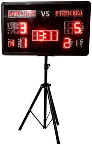 Portable Electronic Scoreboard for Indoor Basketball & Multisport, Big Digital Score Keeper for Large-Scale Competitions, Easy Control Score Board, Ideal for Events in Saudi Arabia