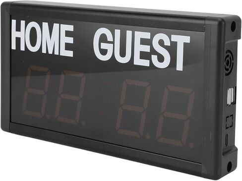 Fdit 4 Digit LED Scoreboard Electronic Digital Wall Mount Small Score Board for Volleyball Basketball Games Universal Aluminum Alloy in Saudi Arabia