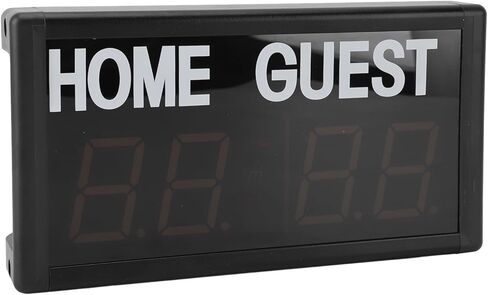 Fdit 4 Digit LED Scoreboard Electronic Digital Wall Mount Small Score Board for Volleyball Basketball Games Universal Aluminum Alloy in Saudi Arabia