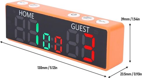 Yoidesu Mini Digital Scoreboard, Rechargeable Battery Powered Electronic Scoreboard with Buzzer, Portable Tabletop Scoreboard, Score Keeper for, Basketball, Volleyball in Saudi Arabia