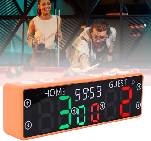 Garosa Electronic Scoreboard, LED Digital Score Counter with Loud Buzzer and USB C Charging, for Basketball Volleyball Chess Board Games Table Tennis in Saudi Arabia