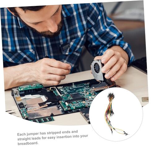 Vaguelly 120 PCS Solderless Jumper Wire Set for Breadboard Prototyping Multi-Color AWG Hookup Wires for Circuit Board Wiring in Saudi Arabia