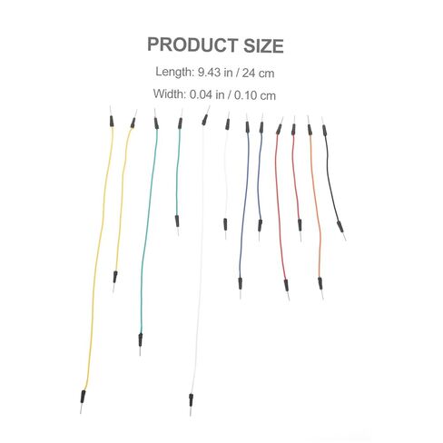 Vaguelly 120 PCS Solderless Jumper Wire Set for Breadboard Prototyping Multi-Color AWG Hookup Wires for Circuit Board Wiring in Saudi Arabia