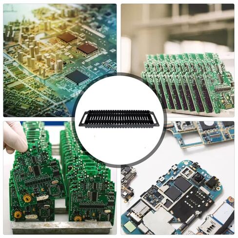 STOBAZA Anti-Static PCB Rack 25-Slot Circuit Board Holder 18.7 Inch Bar Bracket for Electronics Storage and Assembly in Saudi Arabia