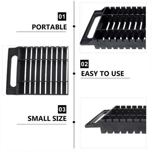 STOBAZA Anti-Static PCB Rack 25-Slot Circuit Board Holder 18.7 Inch Bar Bracket for Electronics Storage and Assembly in Saudi Arabia