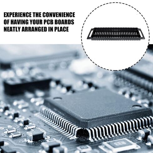 STOBAZA Anti-Static PCB Rack 25-Slot Circuit Board Holder 18.7 Inch Bar Bracket for Electronics Storage and Assembly in Saudi Arabia