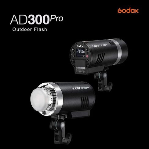 فلاش Godox AD400 Pro II TTL خارجي 400 وات، 30 وات ثنائي اللون 2800K-6000K، فلاش تصميم مزدوج التركيب، 2.4 جيجا هرتز X نظام HSS 1/8000 ثانية، 0.01 ثانية ~ 1 ثانية وقت إعادة التدوير، 460 قوة كاملة، ترقية Godox AD400Pro in Saudi Arabia