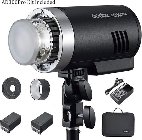 فلاش Godox AD400 Pro II TTL خارجي 400 وات، 30 وات ثنائي اللون 2800K-6000K، فلاش تصميم مزدوج التركيب، 2.4 جيجا هرتز X نظام HSS 1/8000 ثانية، 0.01 ثانية ~ 1 ثانية وقت إعادة التدوير، 460 قوة كاملة، ترقية Godox AD400Pro in Saudi Arabia