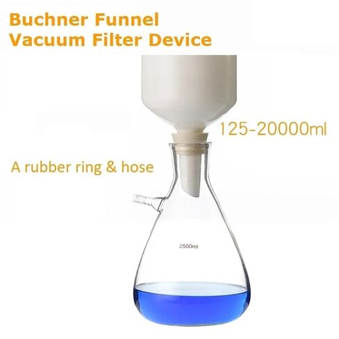 Buchner Funnel Vacuum Filter Laboratory Filtration Device Buchner Funnel Filter Set(2500ml-Funnel 150mm) in Saudi Arabia