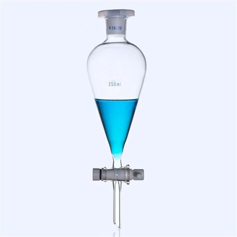 inlaboratory Glass Pear Shape Separatory Funnel Laboratory Separating Funnel(1000mL Glass) in Saudi Arabia