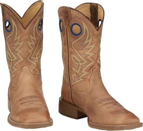Justin Pickett 11" Western Men's Boots - Durable Leather Cowboy Footwear, Classic Style for Rodeo & Ranch, Comfortable Fit in Saudi Arabia