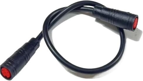 1 piece M8 2 3 4 5 6 pin connector plug electric bicycle cable female male optional connector 20CM(3Pin Male-Male) in Saudi Arabia