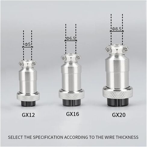 GX12 GX16 GX20-2/3/4/5/6/7P Automotive Male and Female Plug and Socket Connectors(GX 20,10SETS MALE FEMALE_4P) in Saudi Arabia