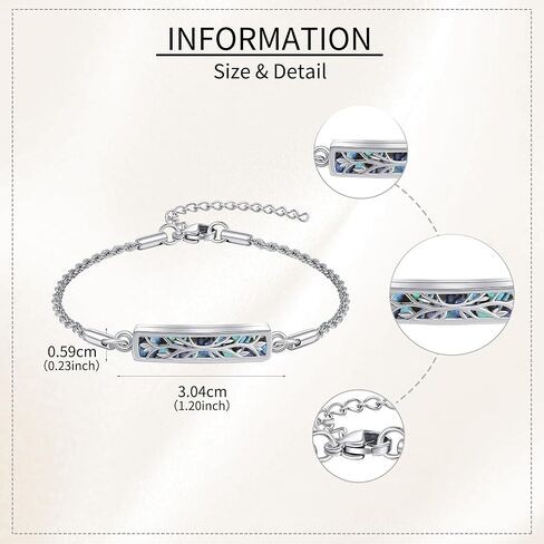 Tree of Life Urn Bracelet Sterling Silver Created Opal Urn Bracelet for Ashes Tree of Life Cremation Jewelry for Women in Saudi Arabia