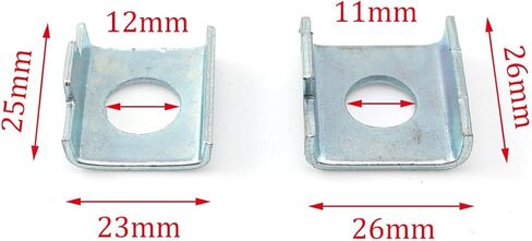 ZYAMY 10PCS Bicycle Stabilizer Bar Vertical Bracket Positioning Mounting Plate Spacer 23mm Bicycle Side Wheel Positioning Piece Bicycle Auxiliary Rubber Flashing Silent Wheel in Saudi Arabia