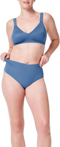 SPANX® Ecocare Everyday Shaping Seamless Thongs for Women – Breathable – Pull-on Style – Blended Fabric Shaping Thong Dusty Olive LG - Regular One Size in Saudi Arabia