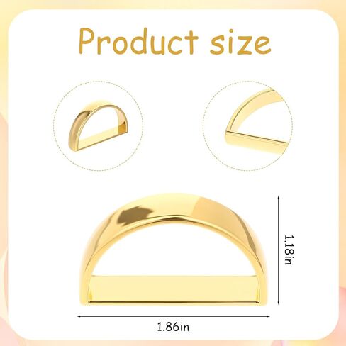 24 Pcs Gold Napkin Rings Set, Semicircle Metal Gold Napkin Holder Buckles, Fall Thanksgiving Christmas Napkin Rings, Napkins Rings for Dinner Table Decor, Wedding, Banquet, Party, Easter in Saudi Arabia