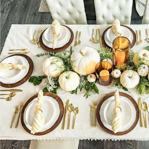 مجموعة حلقات مناديل ذهبية من Edussy مكونة من 12 قطعة، حامل حلقات منديل ألماس مرآة من الأكريليك لتزيين طاولات الزفاف المركزية، أو غداء الزفاف، أو العشاء العائلي، أو حفل الزفاف أو ديكور الذكرى السنوية in Kuwait