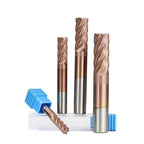 1pcs Carbide End Mill 6 Flute TiCN Coating HRC 55 End Mill 6/8/10/12mm Spiral End Milling Cutter for Alloy Steels/Hardened Steels CNC Router Bit in Saudi Arabia