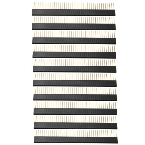10pcs 1 * 40P Single-Row pin 2.54mm Pitch PCB Connector Ultra high Female Stack Head, pin Length 4.3 inch. in Saudi Arabia
