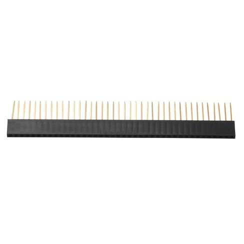 10pcs 1 * 40P Single-Row pin 2.54mm Pitch PCB Connector Ultra high Female Stack Head, pin Length 4.3 inch. in Saudi Arabia