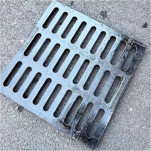 Drain Grate Ductile Cast Iron Floor Drain Cover Outdoor for Driveways, Patios and Commercial Areas(1pcs,﻿ 11.81x19.69x1.57in) in Saudi Arabia