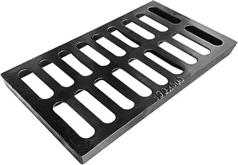Drain Grate Ductile Cast Iron Floor Grate Outdoor Drain Guard for Concrete, Yard, Driveway & Garage(1pcs,7.87x15.75x0.79in) in Saudi Arabia
