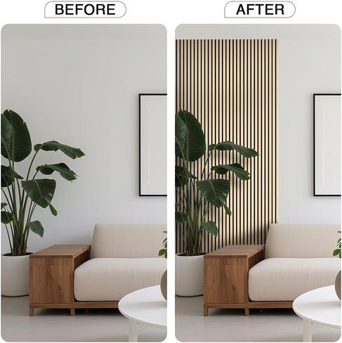 Wood Panels for Wall, Soundproof & Acoustic Wood Slat Wall Panel for Interior Decor, Sound Absorbing Panels for Office,Home Theater & Living Room(Oak#13,2 Pack-47.2"*23.6") in Saudi Arabia
