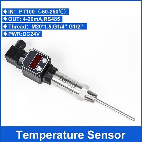 0-10V Diesel/Water/Oil Pt100 Temperature Temperature Sensor with LCD Display(0-100 Celsuis 4-20mA,500mm) in Saudi Arabia