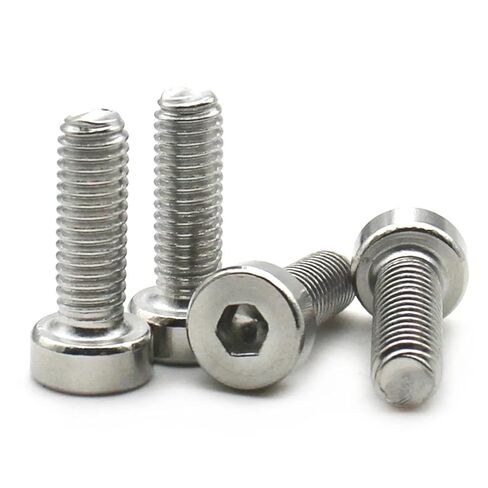 M5 4/5/6/8/10-100mm 304 Stainless Steel Low Head Hex Socket Screws Head Bolts Short Cap Head Fastener 25Pcs(25mm) in Saudi Arabia