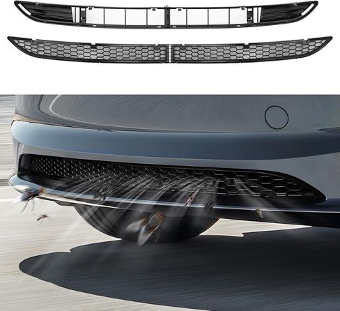 Shademax Front Grill Mesh Inserts for Tesla New Model Y Juniper 2026 2025, Grid Inserts Air Inlet Vent Grille Cover Replacement for Tesla Model Y Juniper Accessories 2026 (Detachable Version) in Saudi Arabia