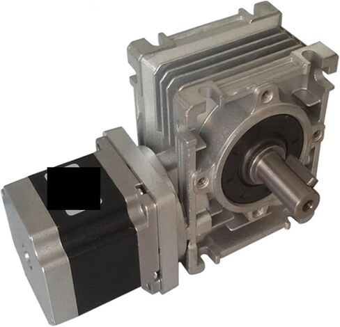 Worm Gear Reducer NMRV30 Gearbox Geared Motor NEMA23 57HS 1.8NM 2phase 76mm Length Stepper kit with Single Output Shaft(Ratio 25) in Saudi Arabia