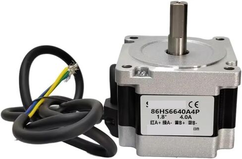 Stepper Motor 3N.m 4-Wire NEMA 34 Body Length 66mm Current 4A Step Angle 1.8° D-Shape Single/Dual Output Shaft Stepping in Saudi Arabia