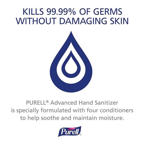 Purell Advanced Hand Sanitizer Naturals with Plant Based Alcohol, Citrus Scent, 28 fl oz Pump Bottle (Pack of 4) - 3182-04-CMR in Saudi Arabia