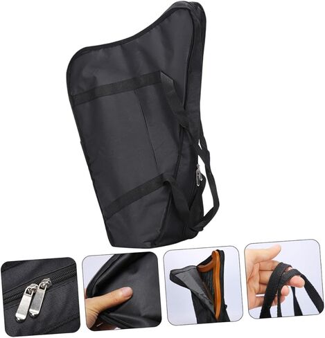 Toddmomy Lyre Harp Carrying Case Qchord Storage Bag Non-slip Thicken Harp Pouch Portable Storage Case in Saudi Arabia