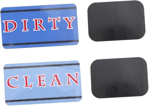 Alipis Dishwasher Clean Dirty Sign Versatile Indicator for Dishwashers Washing Machines and Refrigerators Scratch-Resistant Design Decoration in Saudi Arabia