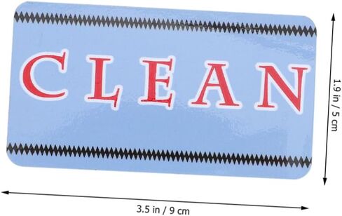 Alipis Dishwasher Clean Dirty Sign Versatile Indicator for Dishwashers Washing Machines and Refrigerators Scratch-Resistant Design Decoration in Saudi Arabia