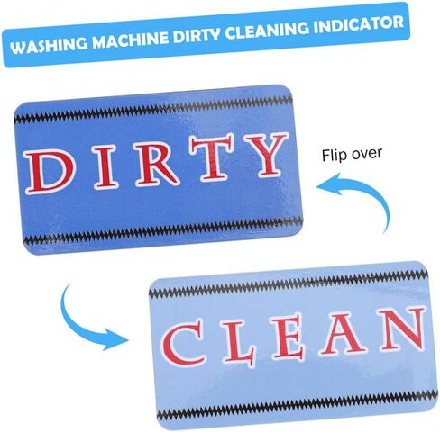 Alipis Dishwasher Clean Dirty Sign Versatile Indicator for Dishwashers Washing Machines and Refrigerators Scratch-Resistant Design Decoration in Saudi Arabia