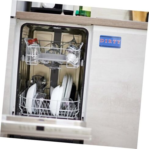 Alipis Dishwasher Clean Dirty Sign Versatile Indicator for Dishwashers Washing Machines and Refrigerators Scratch-Resistant Design Decoration in Saudi Arabia