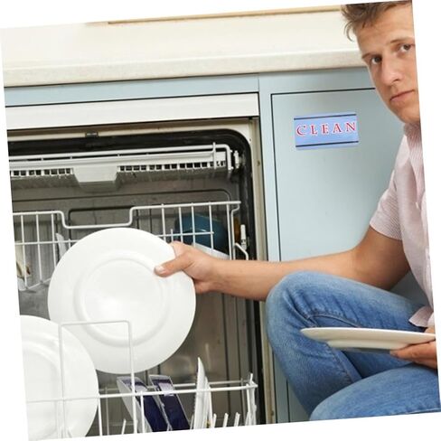 Alipis Dishwasher Clean Dirty Sign Versatile Indicator for Dishwashers Washing Machines and Refrigerators Scratch-Resistant Design Decoration in Saudi Arabia